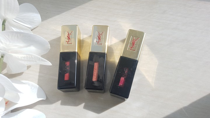 Review: YSL Rouge Pur Couture Vernis à Lèvres Glossy Stain in 7, 103,&nbsp;109